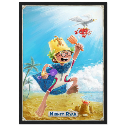 Framed Art Print: Mighty Legend Character