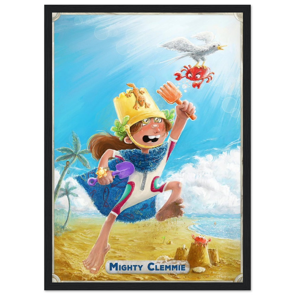 Framed Art Print: Mighty Legend Character