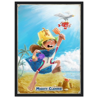 Framed Art Print: Mighty Legend Character