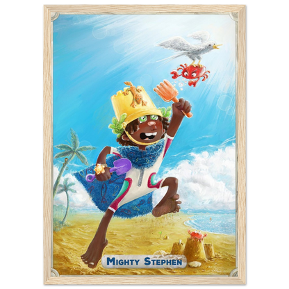 Framed Art Print: Mighty Legend Character