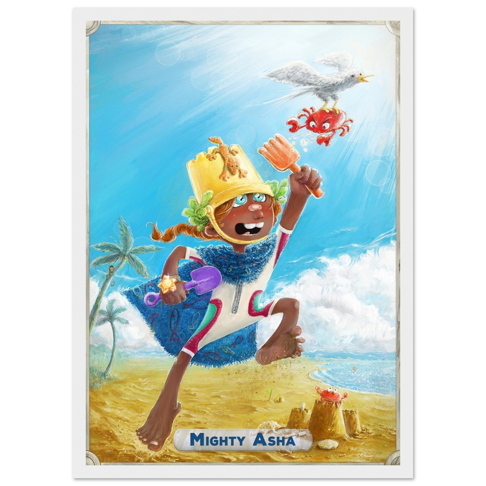 Framed Art Print: Mighty Legend Character