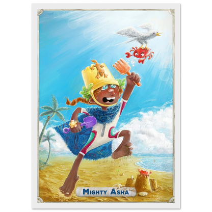 Framed Art Print: Mighty Legend Character