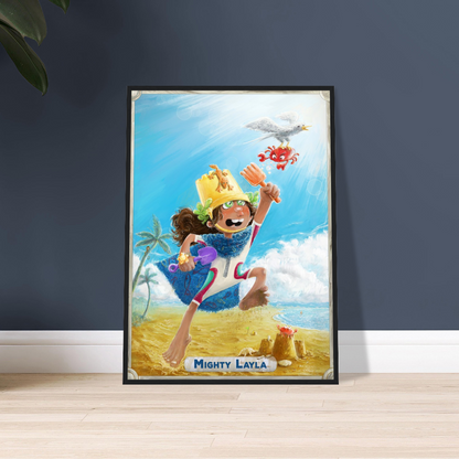 Framed Art Print: Mighty Legend Character