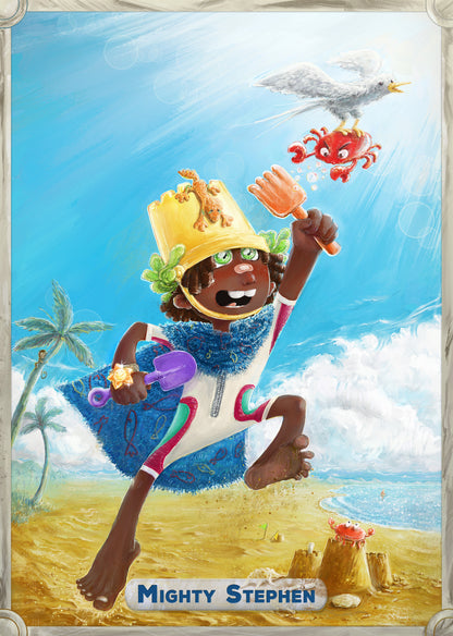 Unframed Art Print: Mighty Legend Character